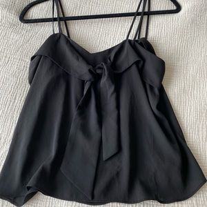 Mango Basics Tie-Front Blouse